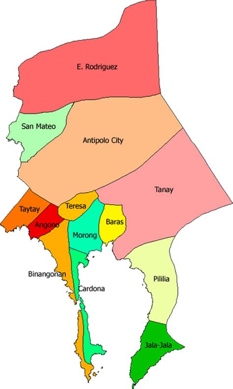 cities of rizal